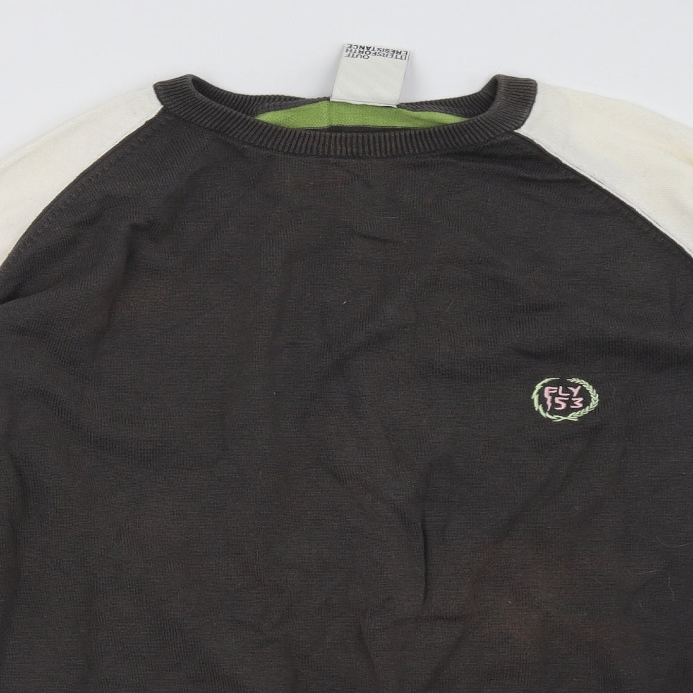 FLY53 Womens Grey   Pullover Sweatshirt Size XL