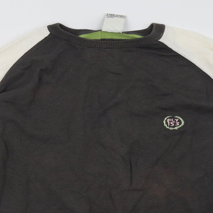 FLY53 Womens Grey   Pullover Sweatshirt Size XL