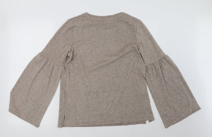F&F Womens Beige   Pullover Sweatshirt Size 12