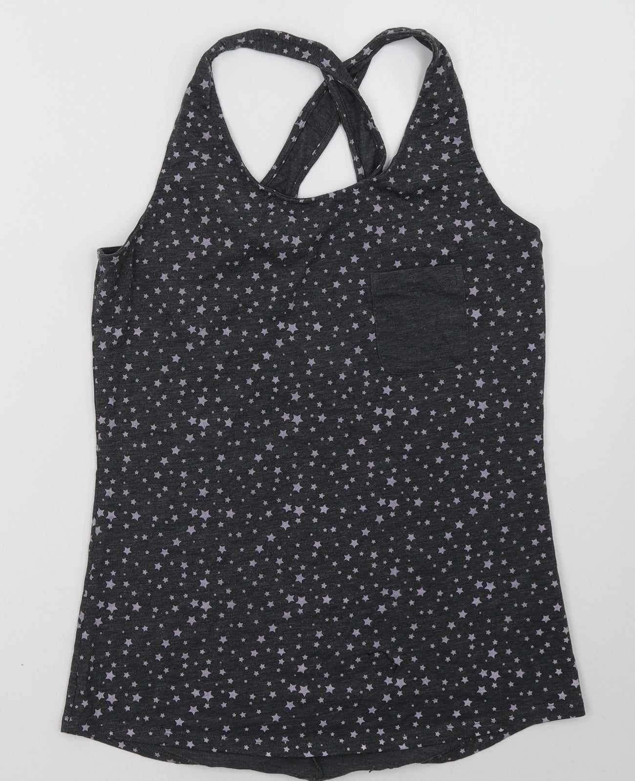 Womens UK Size 12 Sainsburys Grey Basic Tank