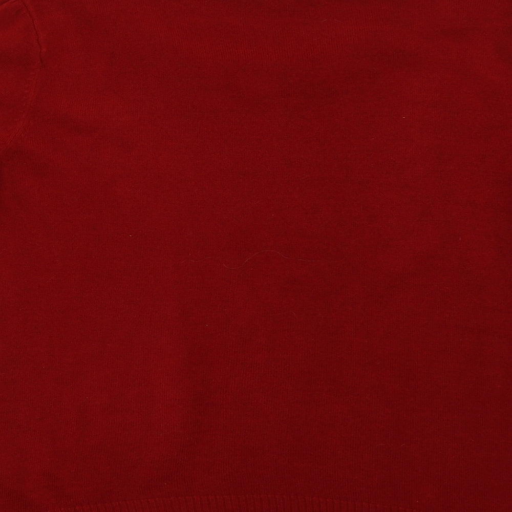 Womens UK Size 14 Marks and Spencer Red Pullover Sweatshirt