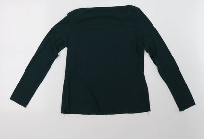 Womens UK Size 14 Marks and Spencer Green Pullover Sweatshirt