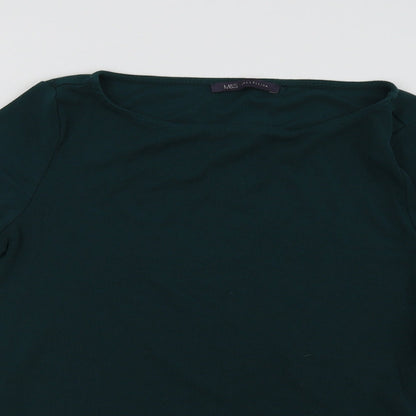 Womens UK Size 14 Marks and Spencer Green Pullover Sweatshirt