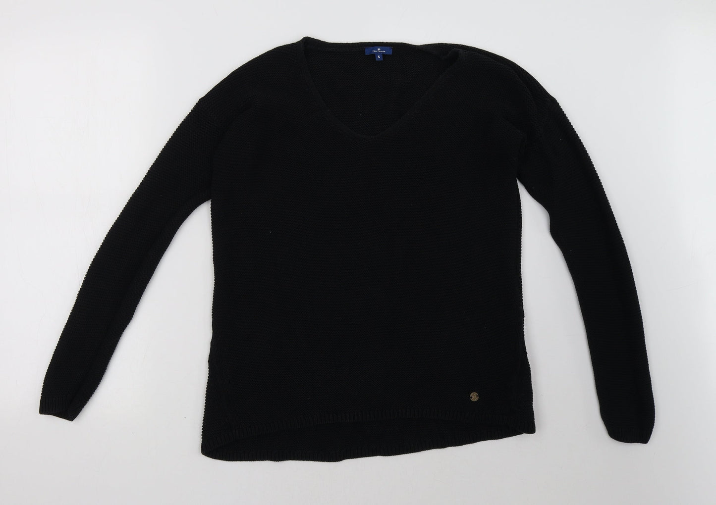 TOM TAILOR Womens Black   Pullover Sweatshirt Size S