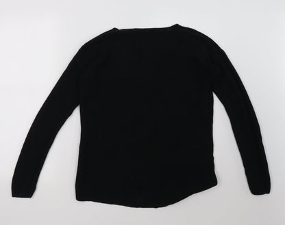 TOM TAILOR Womens Black   Pullover Sweatshirt Size S