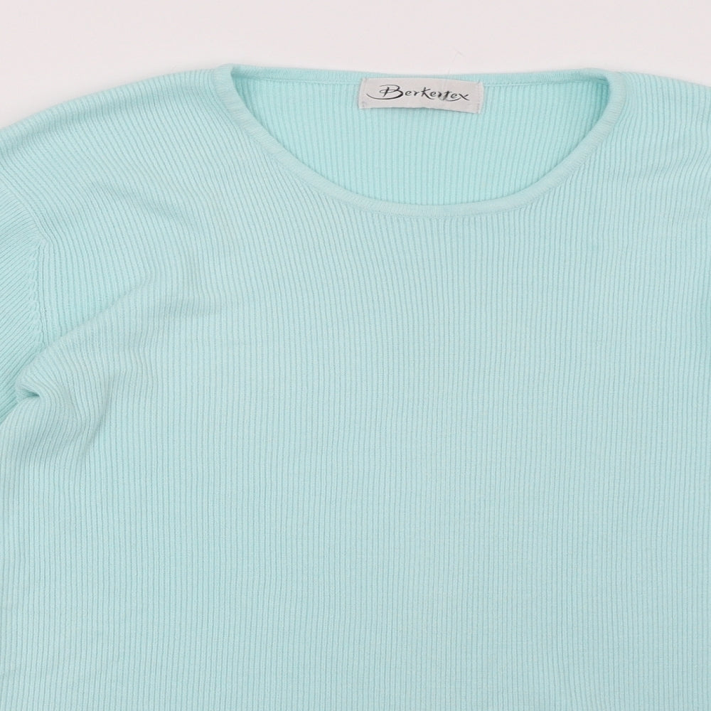 Berkertex Womens Blue   Pullover Sweatshirt Size 16