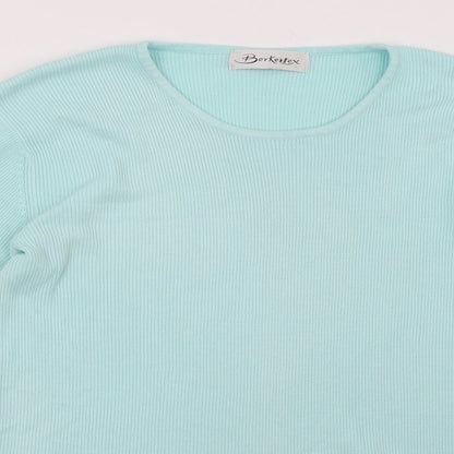 Berkertex Womens Blue   Pullover Sweatshirt Size 16
