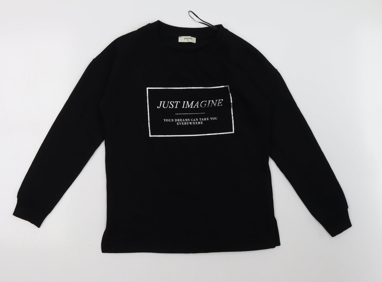 Matalan Womens Black   Pullover Sweatshirt Size 8