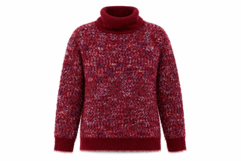 Front view of Just Elegance women’s purple pullover sweatshirt, size XL