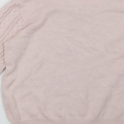 H&M Womens Pink Geometric  Pullover Sweatshirt Size M