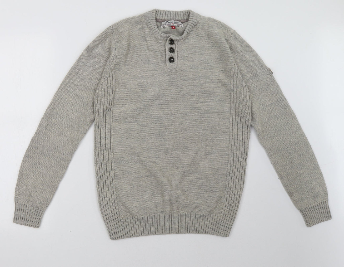 Twisted Soul Mens Beige   Pullover Sweatshirt Size M