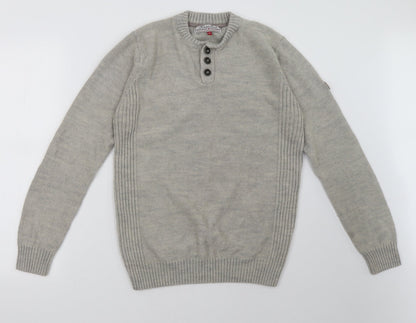 Twisted Soul Mens Beige   Pullover Sweatshirt Size M