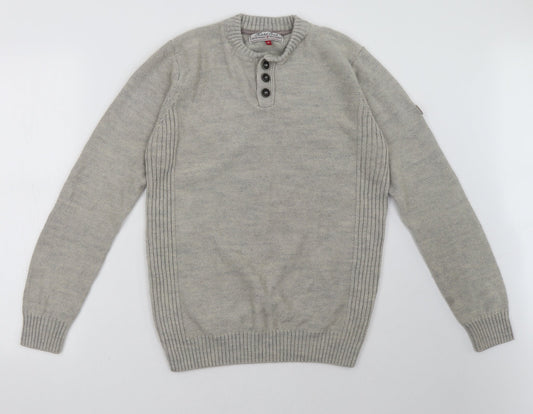 Twisted Soul Mens Beige   Pullover Sweatshirt Size M