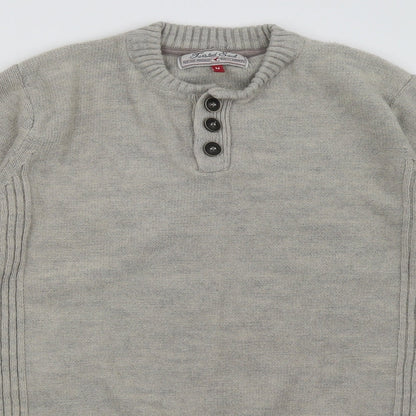 Twisted Soul Mens Beige   Pullover Sweatshirt Size M