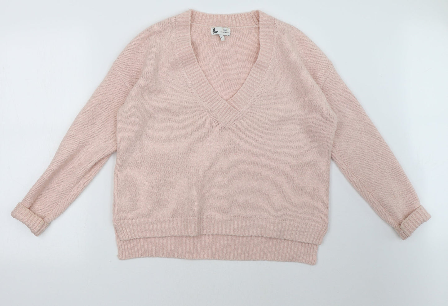 Womens UK Size 12 NEXT Pink Pullover Sweatshirt