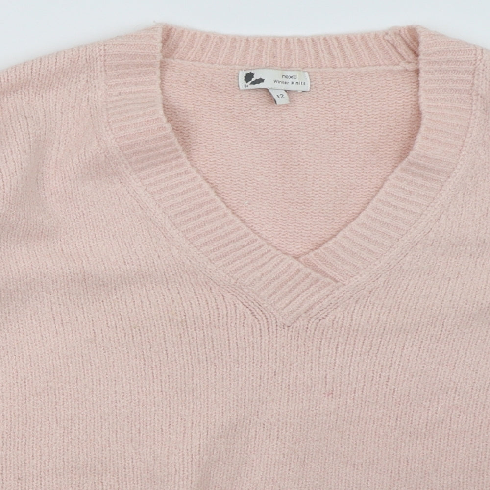 Womens UK Size 12 NEXT Pink Pullover Sweatshirt