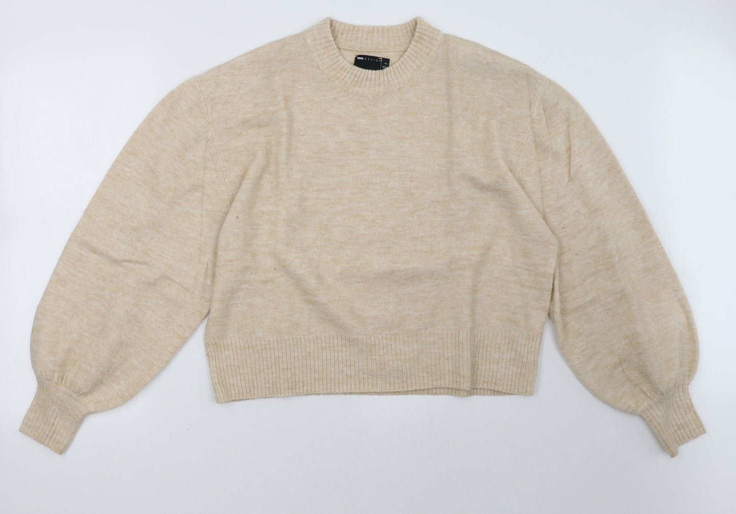 Womens UK Size 10 ASOS Beige Pullover Sweatshirt
