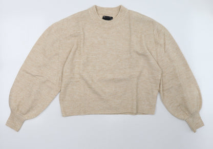 Womens UK Size 10 ASOS Beige Pullover Sweatshirt