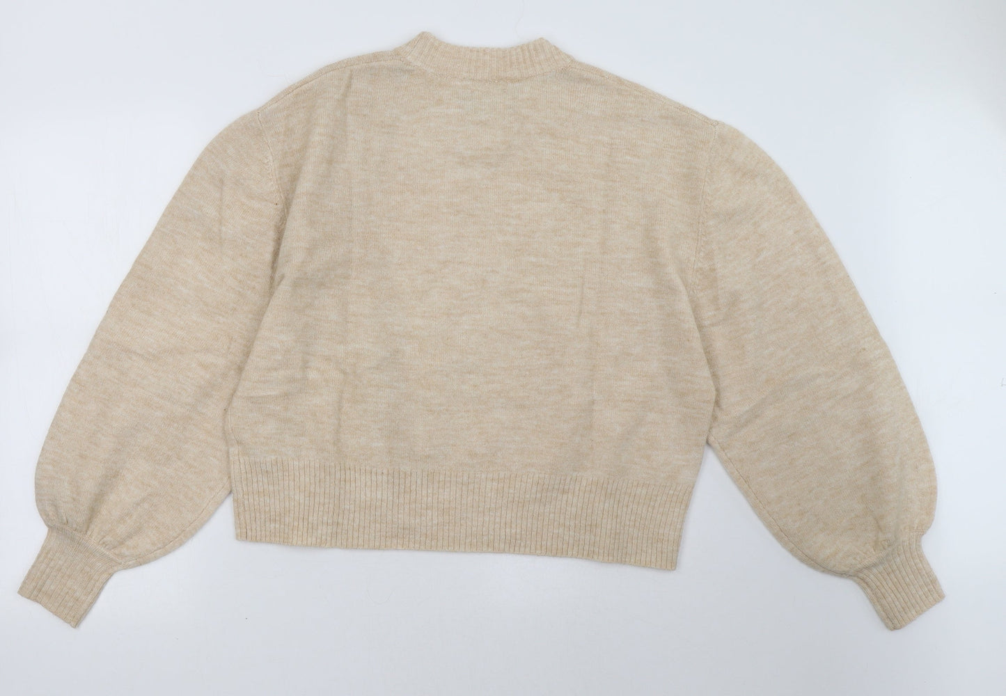 Womens UK Size 10 ASOS Beige Pullover Sweatshirt