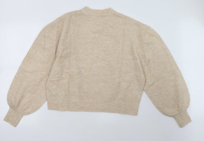 Womens UK Size 10 ASOS Beige Pullover Sweatshirt