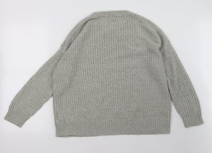 Additional view of New Look women’s grey pullover sweatshirt, size L