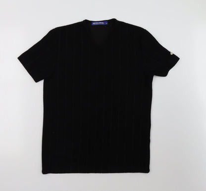 lobal adventure Mens Black    T-Shirt Size S