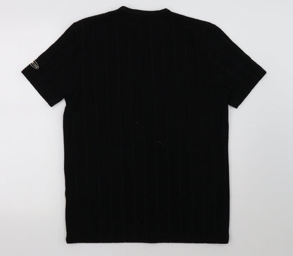 lobal adventure Mens Black    T-Shirt Size S