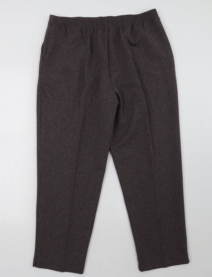 Womens UK Size 18 Preworn Regular Fit  Purple Trousers