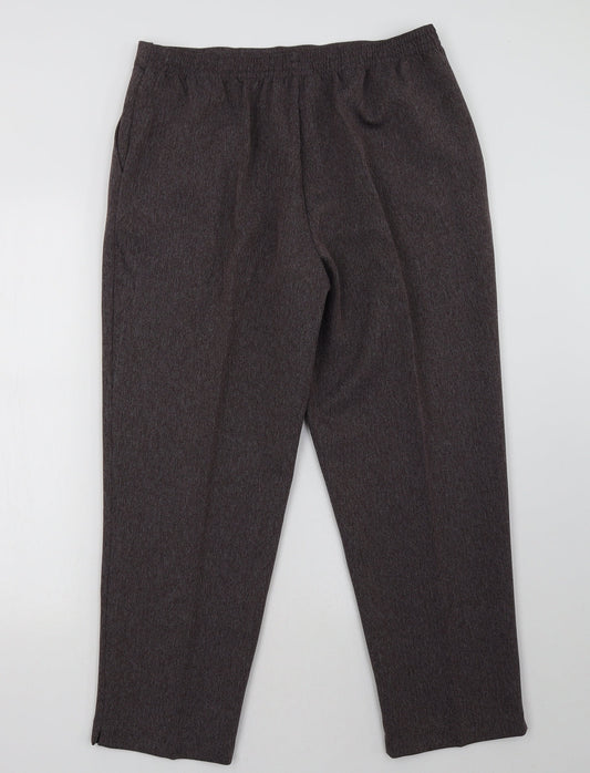 Womens UK Size 18 Preworn Regular Fit  Purple Trousers