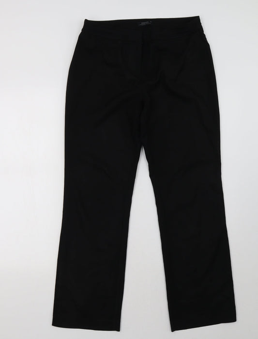 Matalan Womens Black   Trousers  Size 10 L32 in