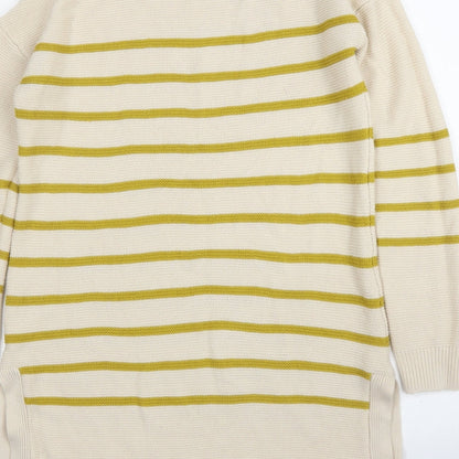 TU Womens Beige Striped  Tunic Jumper Size 8