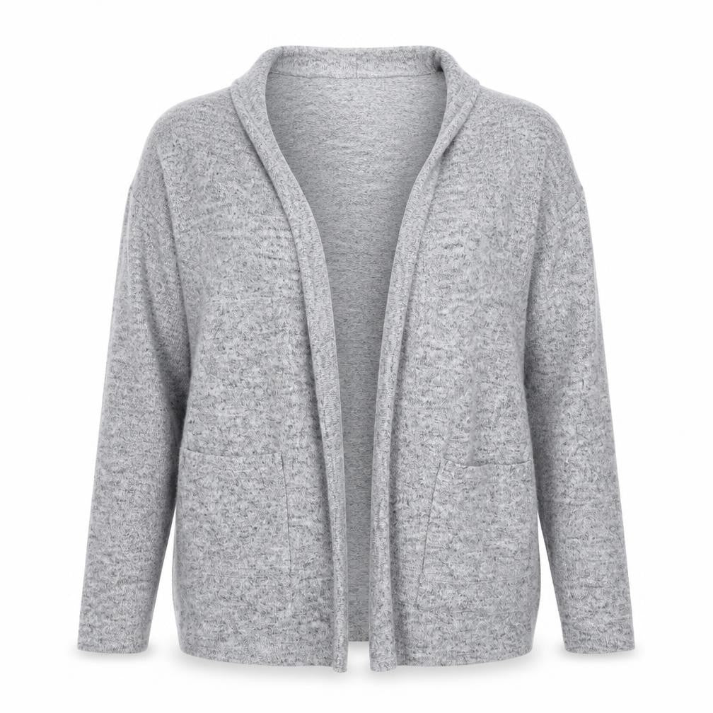 Womens UK Size 10 Nutmeg Grey Cardigan Jumper