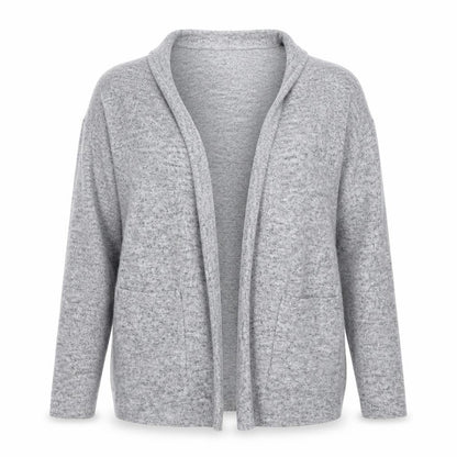 Womens UK Size 10 Nutmeg Grey Cardigan Jumper