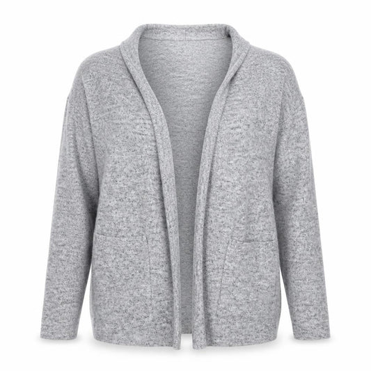 Womens UK Size 10 Nutmeg Grey Cardigan Jumper