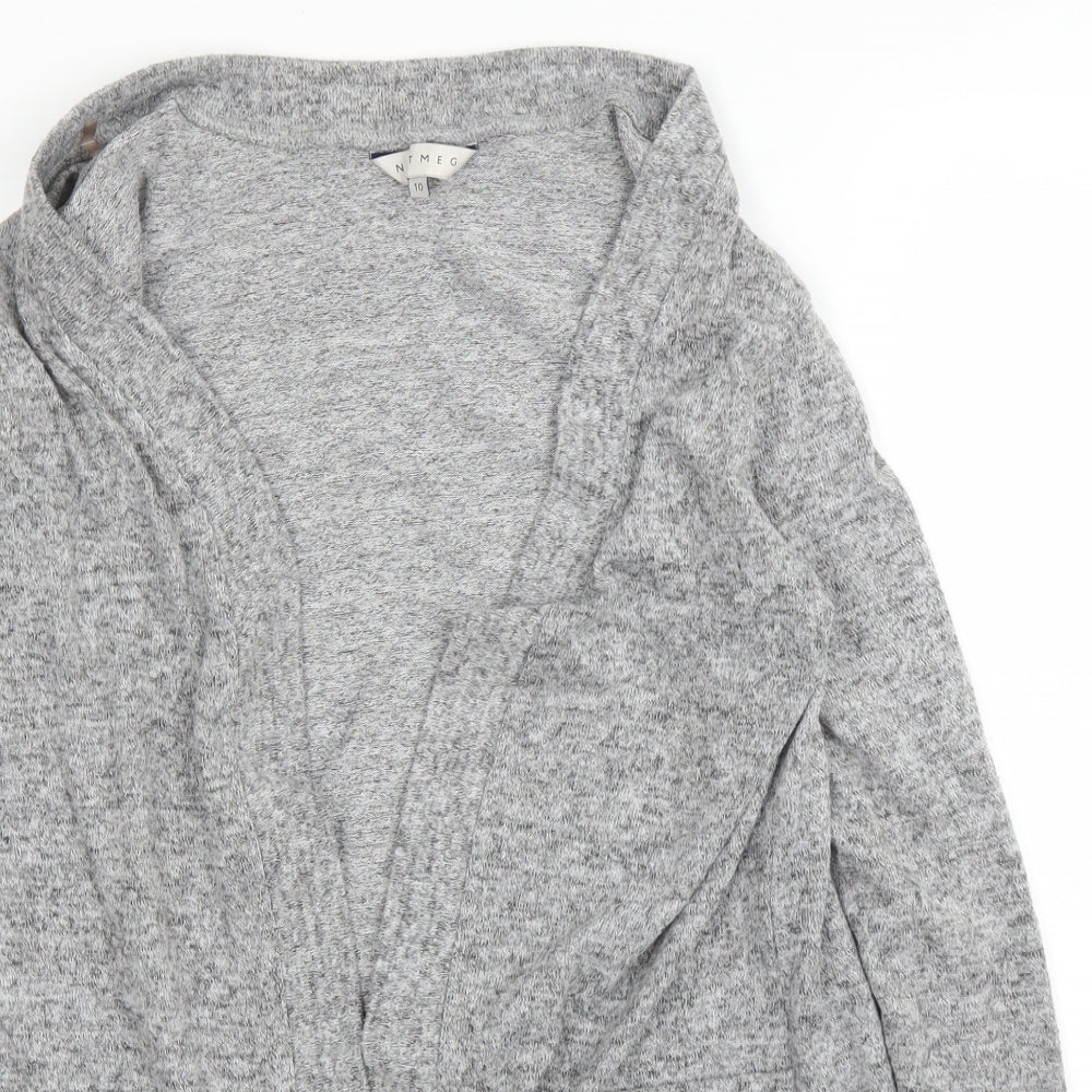 Nutmeg Womens Grey   Cardigan Jumper Size 10