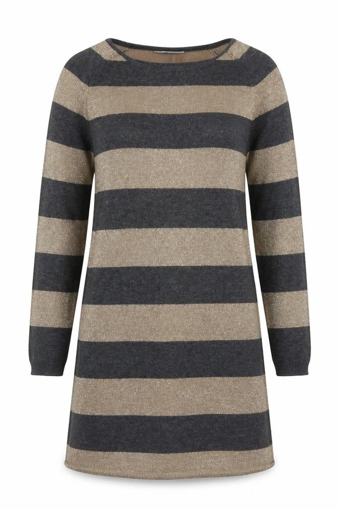 Womens UK Size 10 M&S Grey Tunic Jumper
