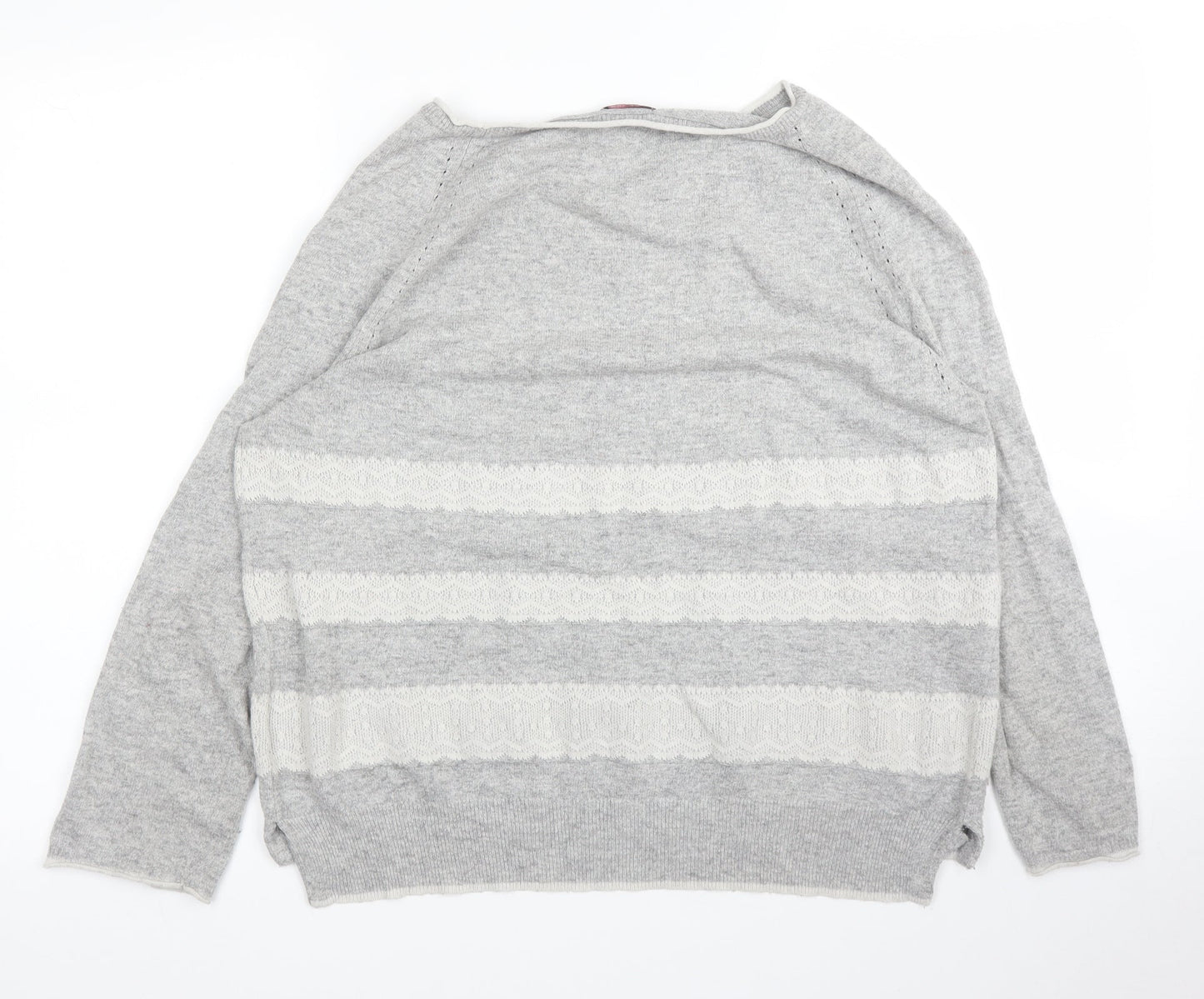 Womens UK Size 8 Phase Eight Grey Pullover Jumper
