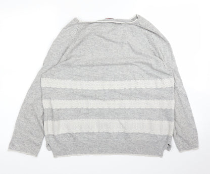 Womens UK Size 8 Phase Eight Grey Pullover Jumper