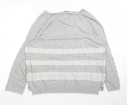 Womens UK Size 8 Phase Eight Grey Pullover Jumper