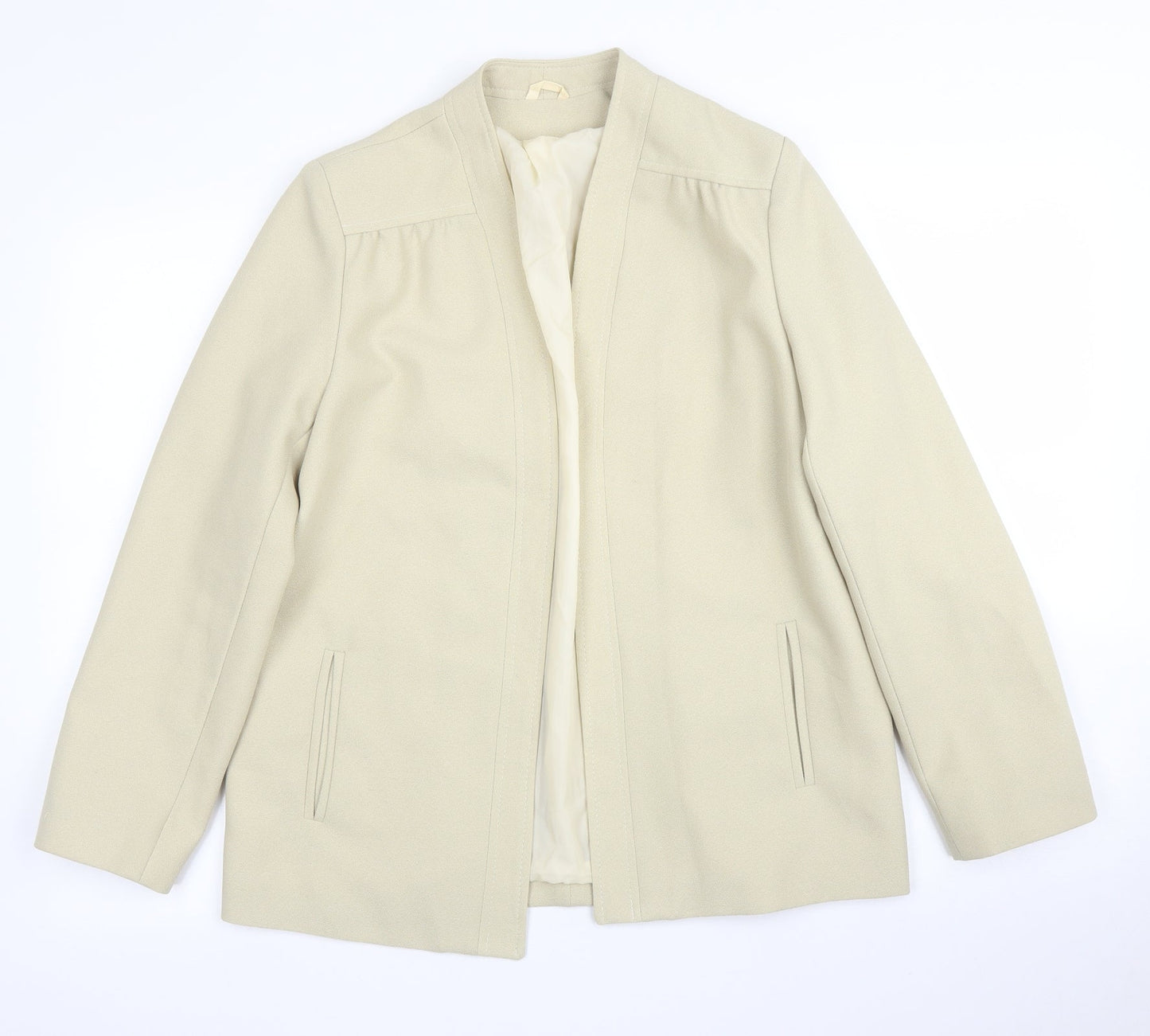 Quality Fashion Womens Beige   Jacket Blazer Size 14