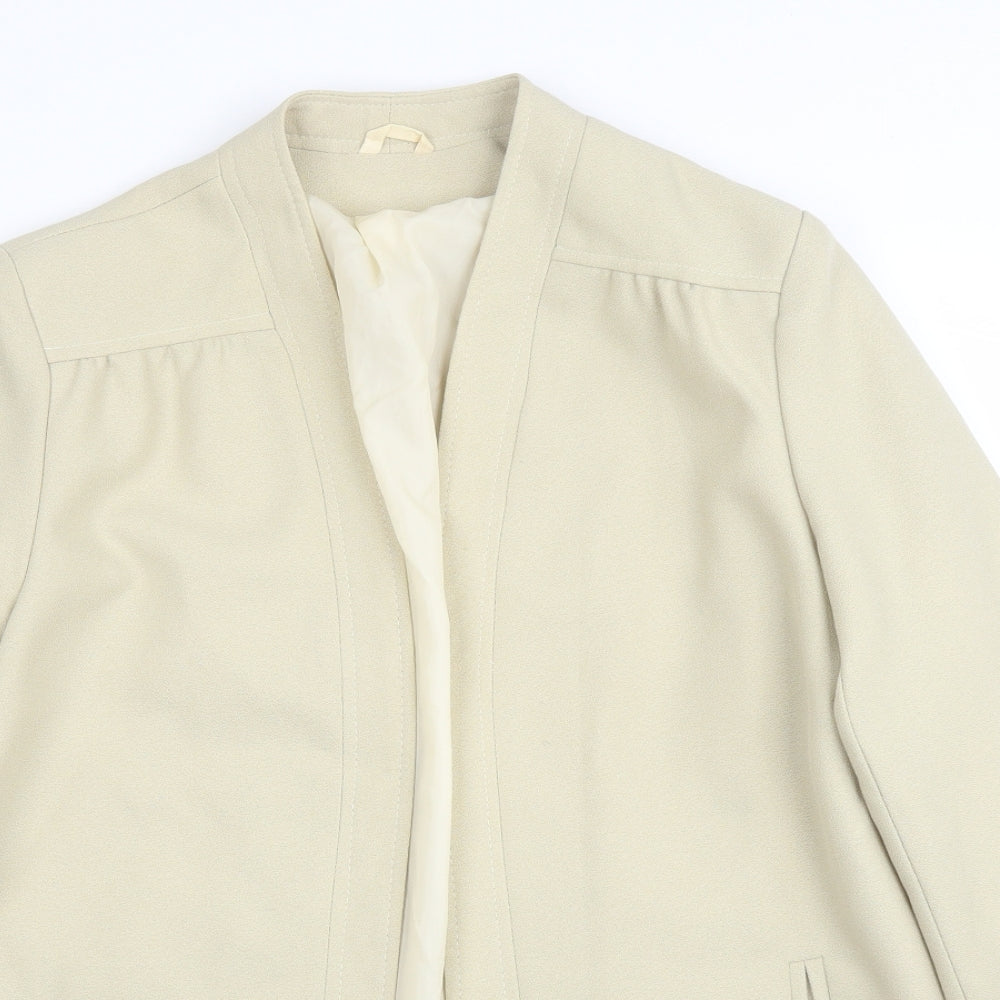 Quality Fashion Womens Beige   Jacket Blazer Size 14