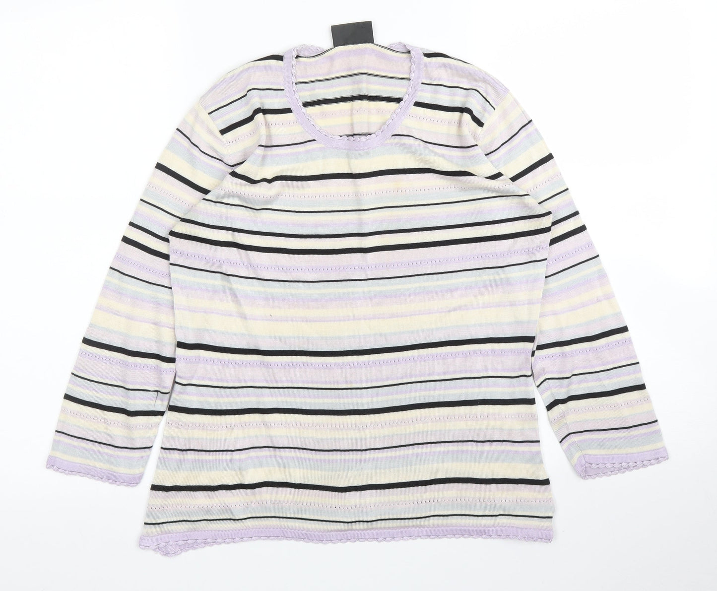 Womens UK Size 14 Alex & Co Purple Basic Blouse