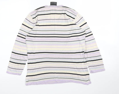 Womens UK Size 14 Alex & Co Purple Basic Blouse