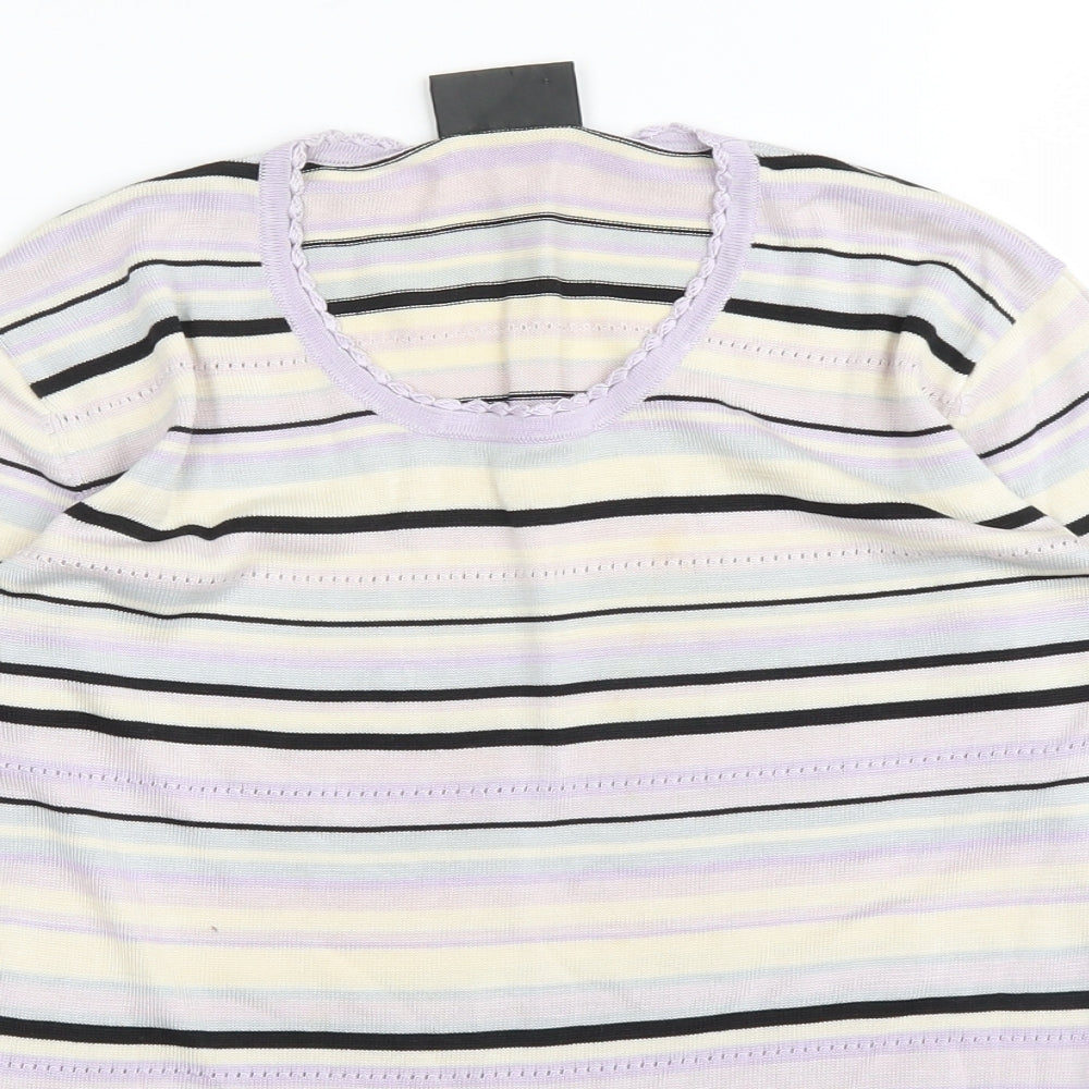 Womens UK Size 14 Alex & Co Purple Basic Blouse