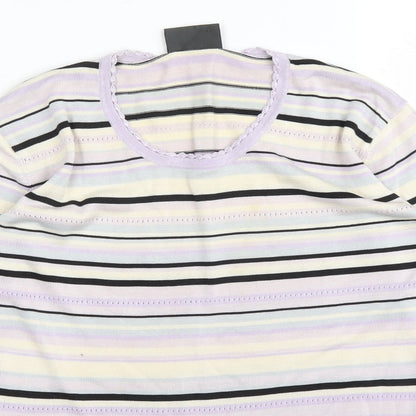 Womens UK Size 14 Alex & Co Purple Basic Blouse
