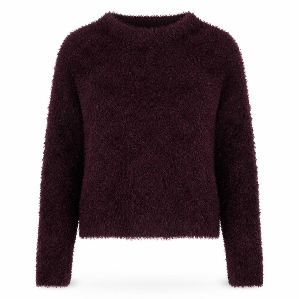 Front view of H&M women’s purple jumper, size XS