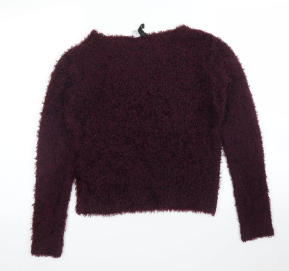 Womens UK Size XS H&M Purple Pullover Jumper
