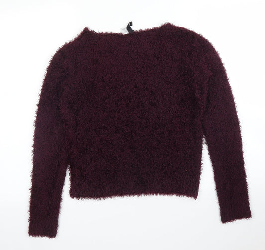 Womens UK Size XS H&M Purple Pullover Jumper