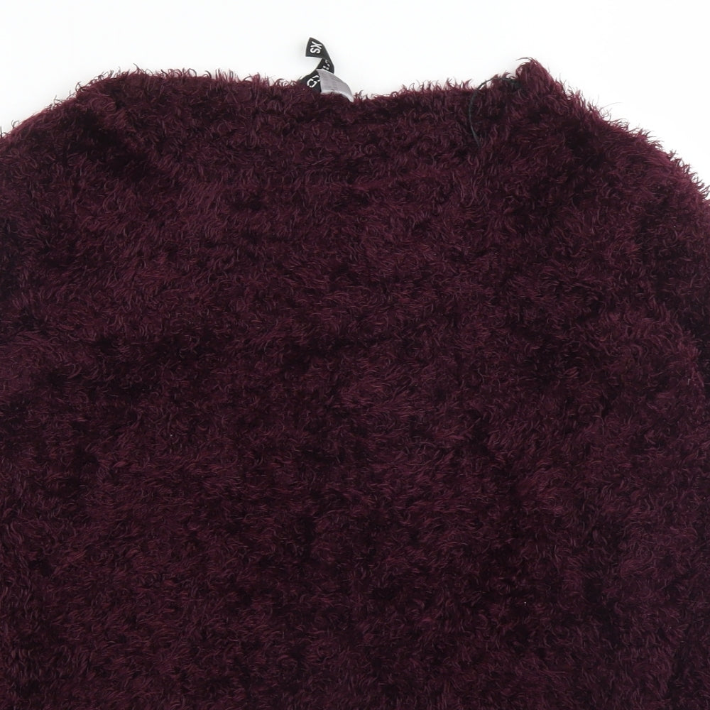 Womens UK Size XS H&M Purple Pullover Jumper