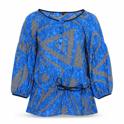 Womens UK Size 10 M&S Blue Basic Blouse